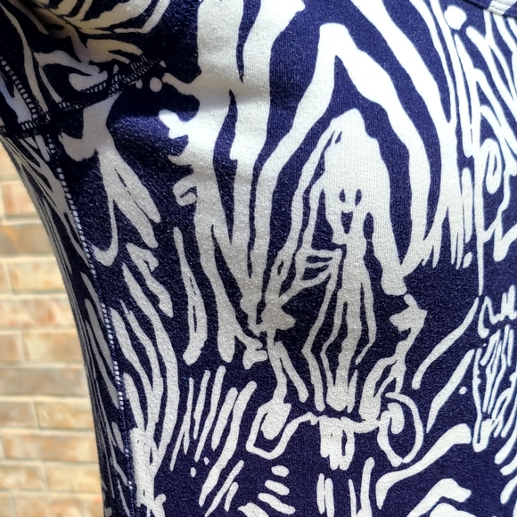Lilly Pulitzer navy/white summer cotton dress - Picture 3 of 7